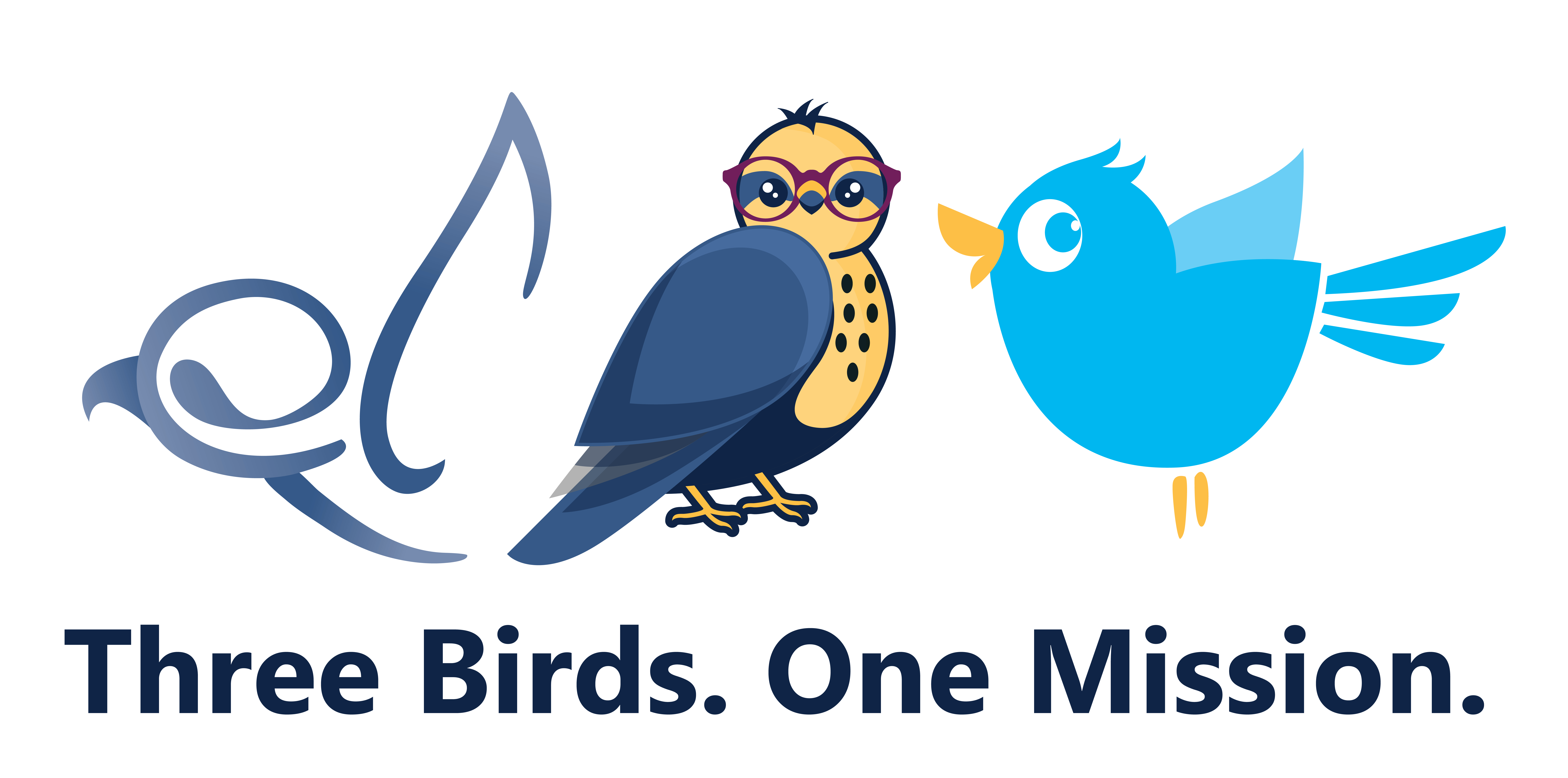 Three Birds One Mission logo